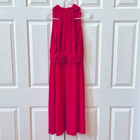 VINTAGE EVAN PICONE DRESS IM HOT PINK EUC WORN ONCE SIZE 14 - Picture 6 of 7